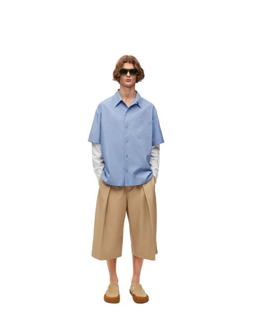Loewe Natural Pleated Shorts for men