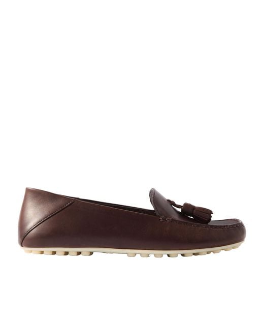 Loro Piana Brown Tassel People-In Shoes