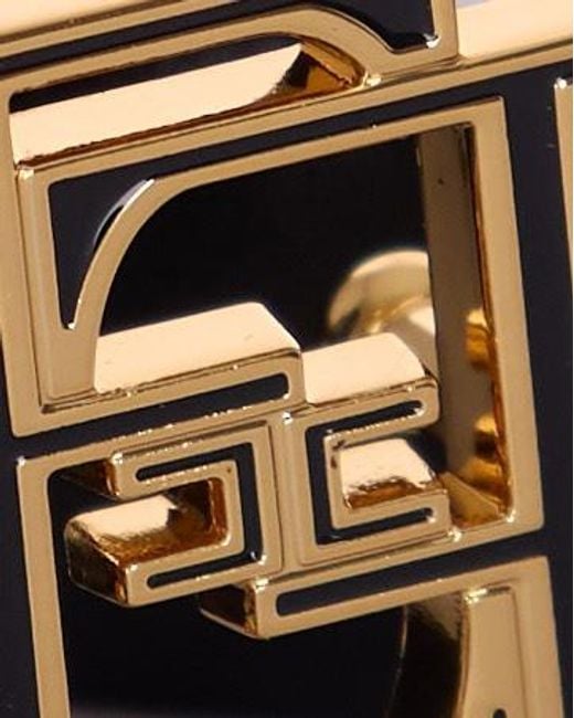Elisabetta Franchi White Logo Plaque Belt