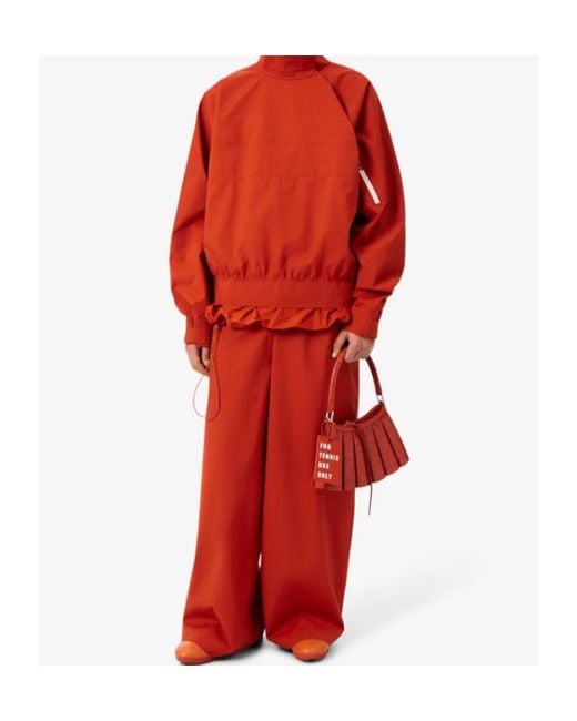 Lacoste Red Half-Zip Stand-Collar Jacket for men