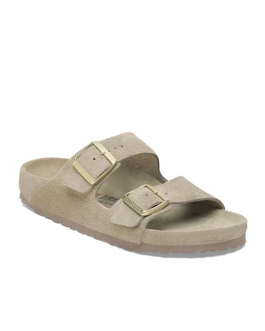 Birkenstock White Arizona Double Buckle Sandals