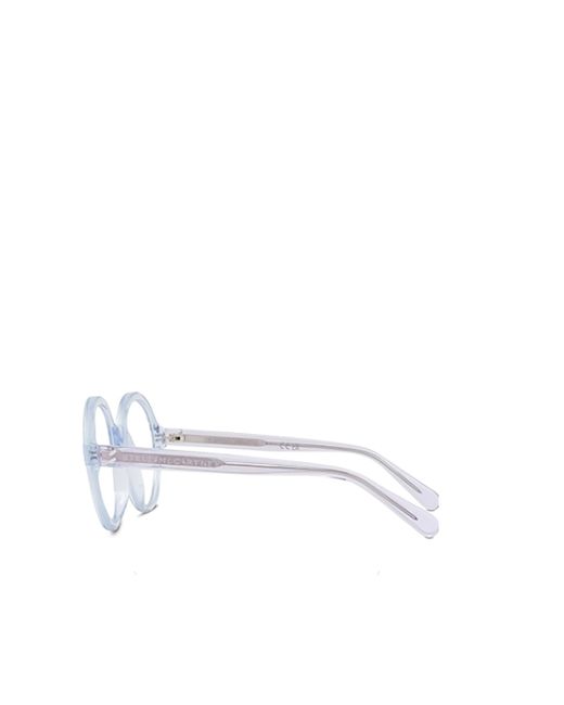 Stella McCartney White Eyewear Round Frame Glasses
