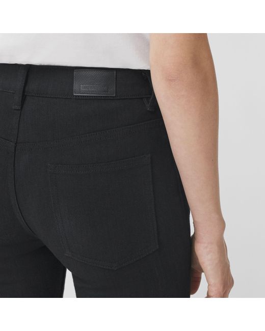 Burberry Black Mid-Rise Skinny Jeans