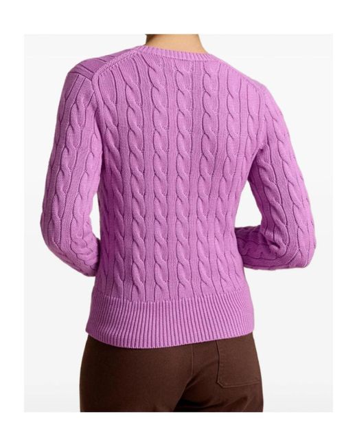 Polo Ralph Lauren Pink Cable-Knit Cardigan