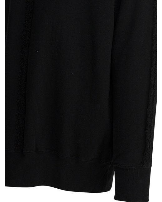 Comme des Garçons Black Comme Des Garçons Homme Frayed Crewneck Sweatshirt for men