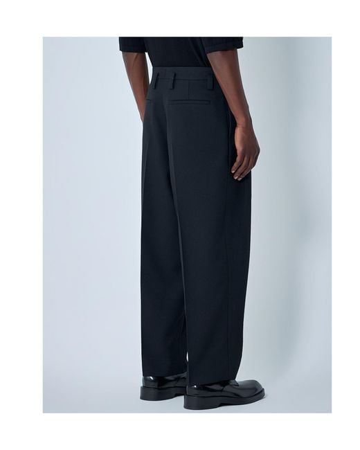 Jil Sander Blue Pleated Tailored Pants for men