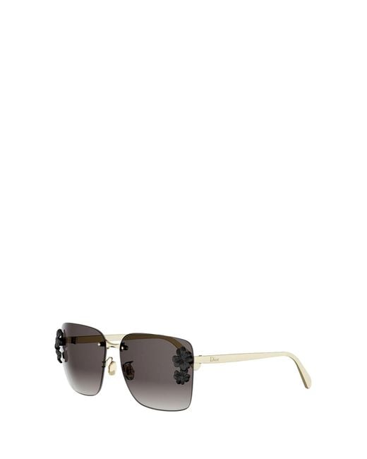 Dior Metallic Rimless Sunglasses