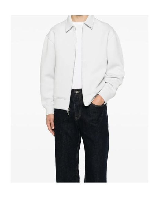 Calvin Klein White Long-Sleeved Casual Jacket for men