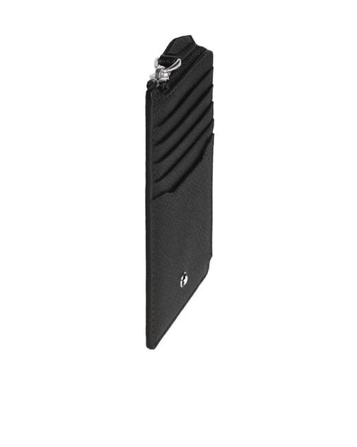 Montblanc Black Card Holder 7Cc With Zip for men
