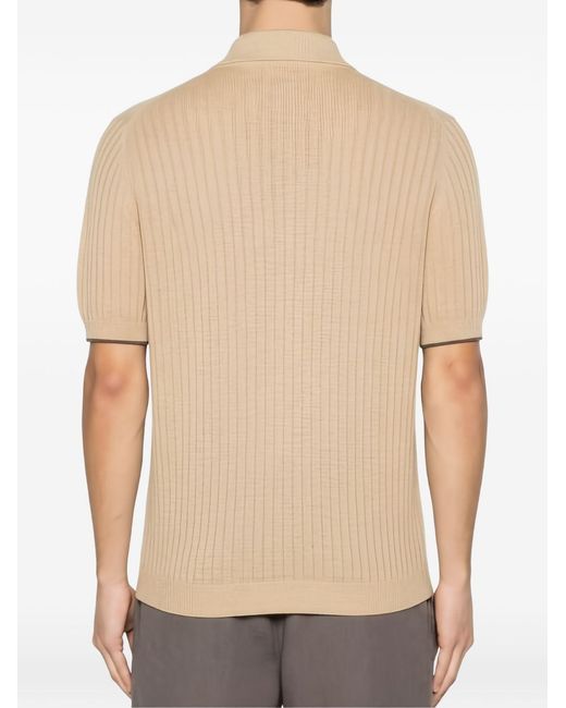 Brunello Cucinelli Natural Ribbed Shirt for men