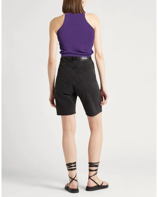 Max Mara Purple Minimalist Solid Color Sleeveless Knit Top