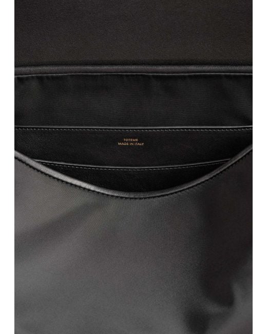 Totême  Black T-Lock Nylon Satchel