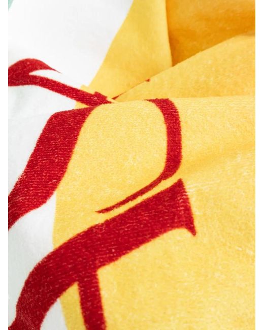 Casablanca Orange Logo Printed Towel for men