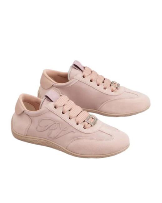 Roger Vivier Pink Viv Low Sneakers