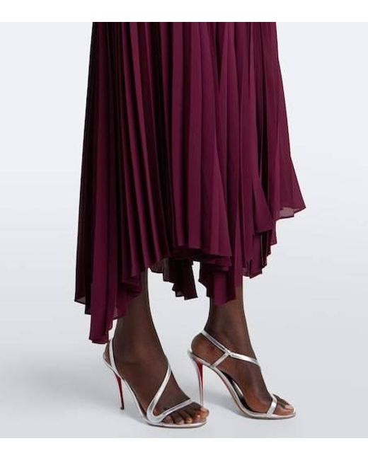 Jonathan Simkhai Purple Helena Crepe Midi Dress