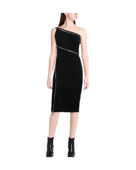 Dolce & Gabbana Black Summer One-Shoulder Dress