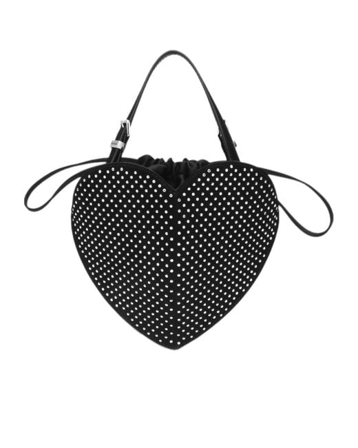 ROTATE BIRGER CHRISTENSEN Black Heart-Shaped Shoulder Bag