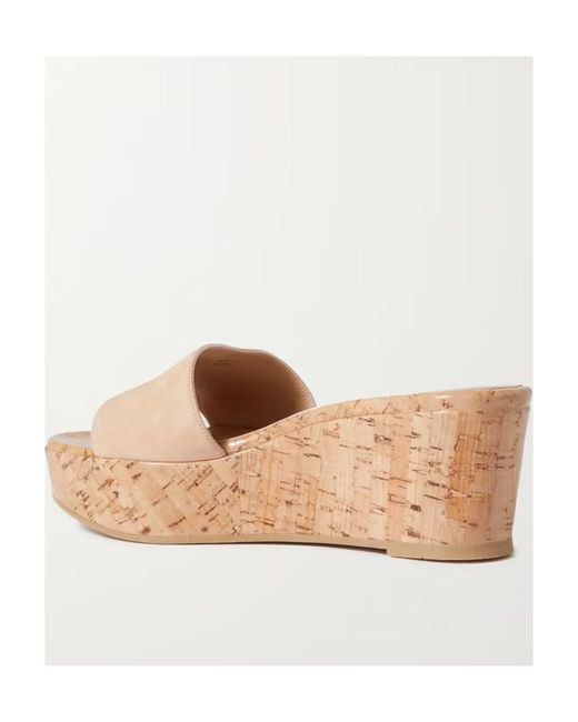 Stuart Weitzman Natural Summer Wedges