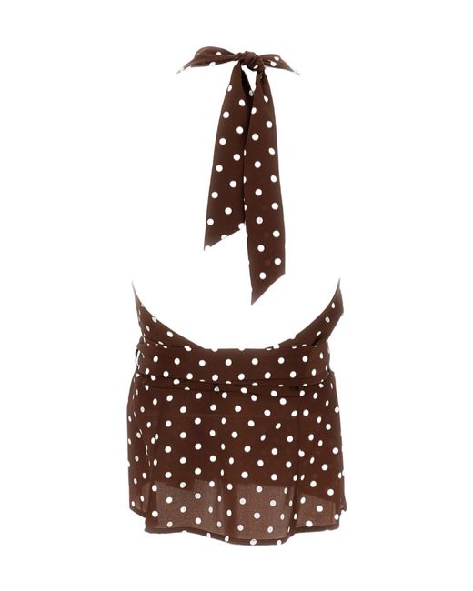 P.A.R.O.S.H. Brown P. A.R. O.S. H. Silk Tank Tops