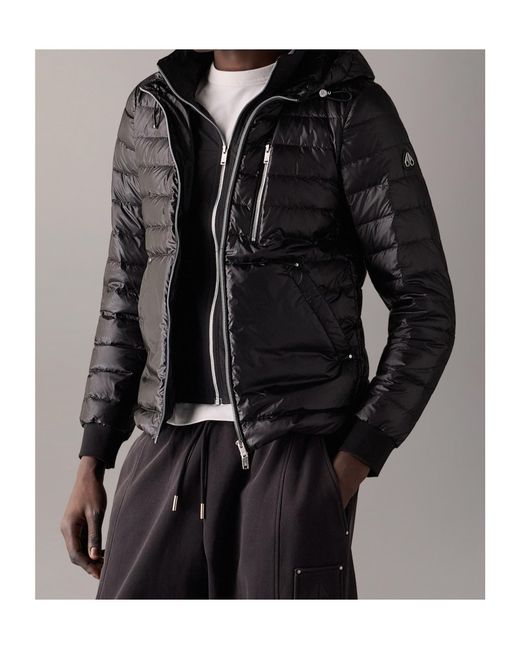 Moose Knuckles Black Cloud Walker Air Down Jacket for men