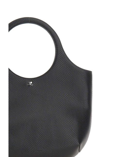 Courreges Black Courrèges Holy Viper Medium Tote Bag