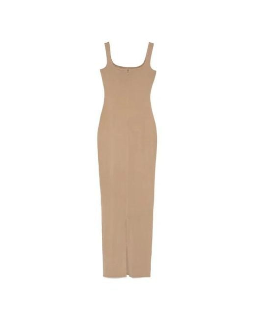 Entire studios Natural Square Neck Maxi Dress