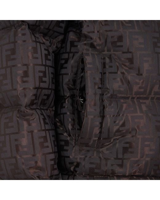 Fendi Black Tech Fabric Down Jacket