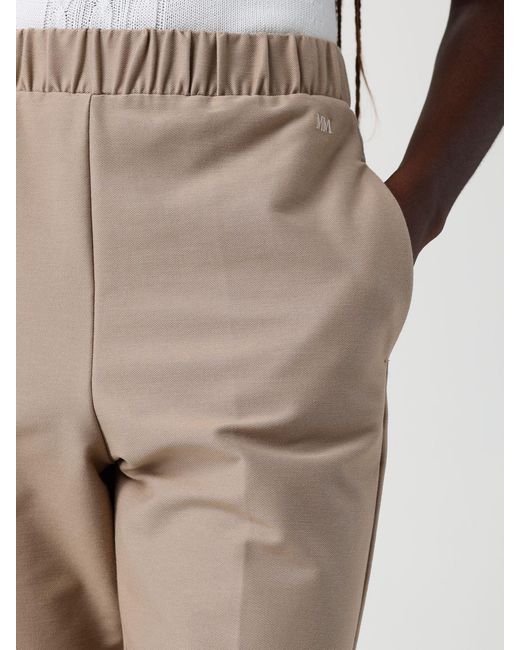 Max Mara Natural Elastic Waist Casual Pants