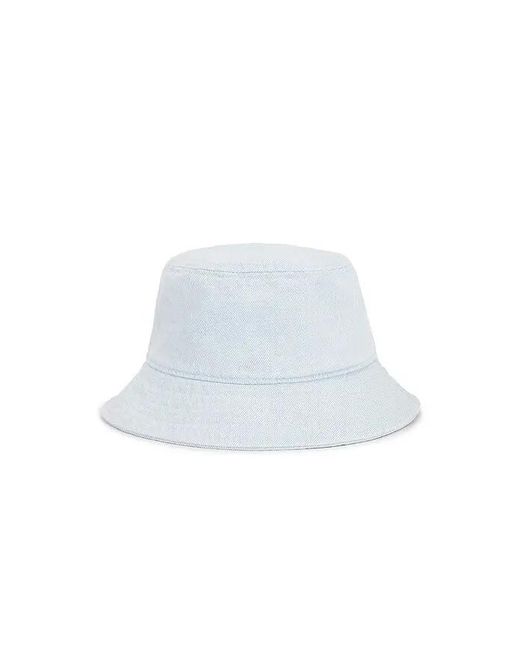 Anine Bing White Nicks Bucket Hat