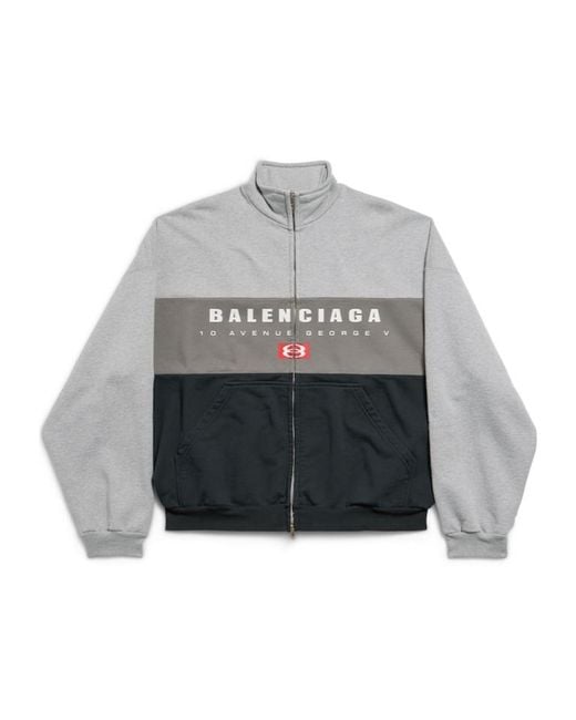 Balenciaga Gray Unity Sport Zip-Up Jacket for men