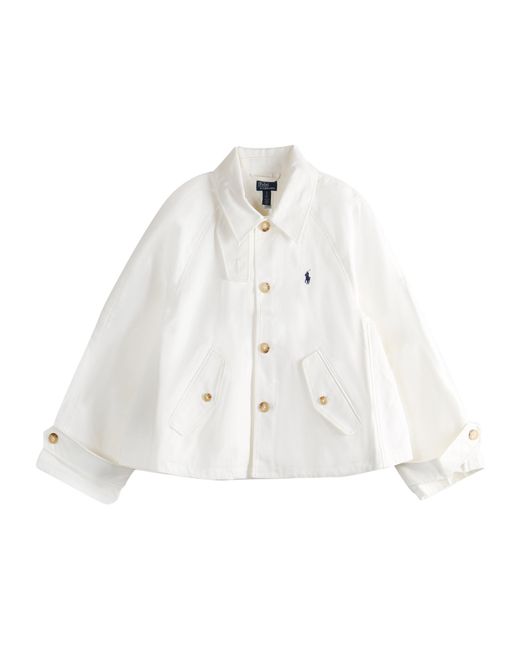 Polo Ralph Lauren White Logo-Embroidered Jacket
