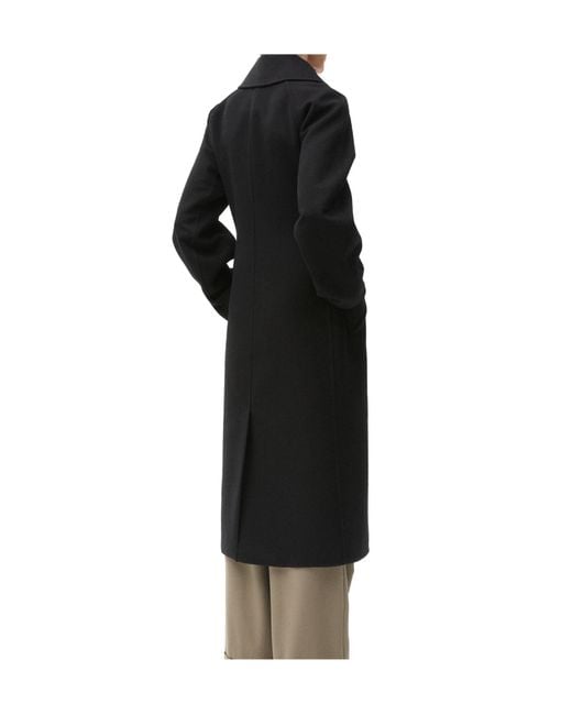 Loewe Black Double-Breasted Coat