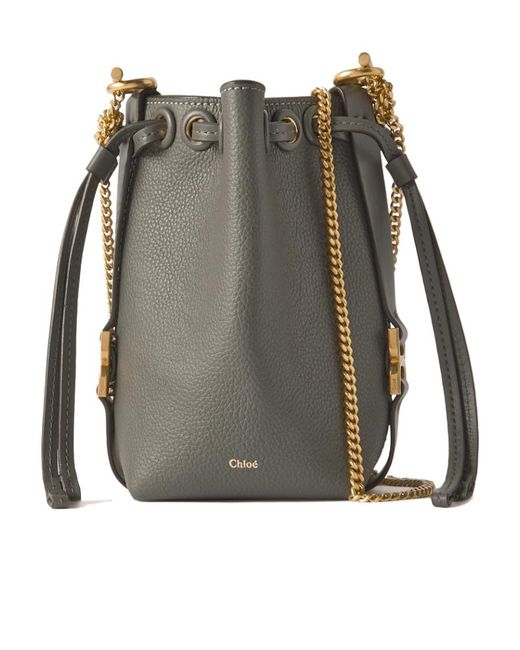Chloé Gray Chloé Marcie Micro Bucket Bag