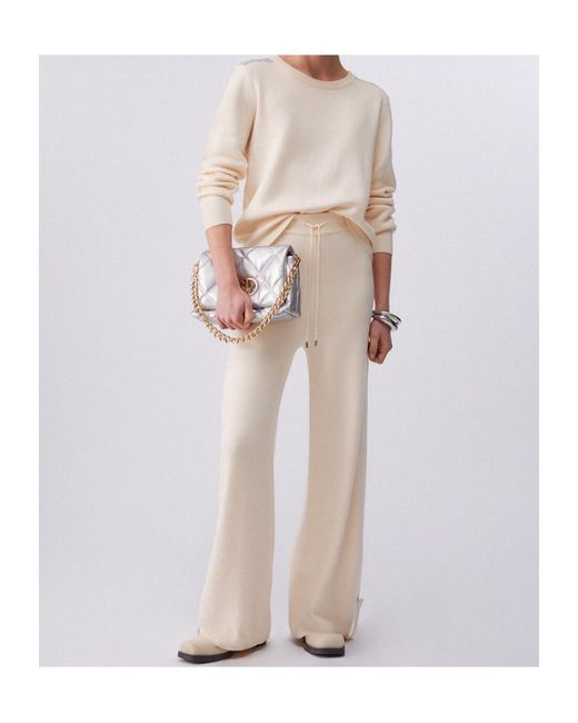 Liu Jo White Drawstring-Waistband Track Pants