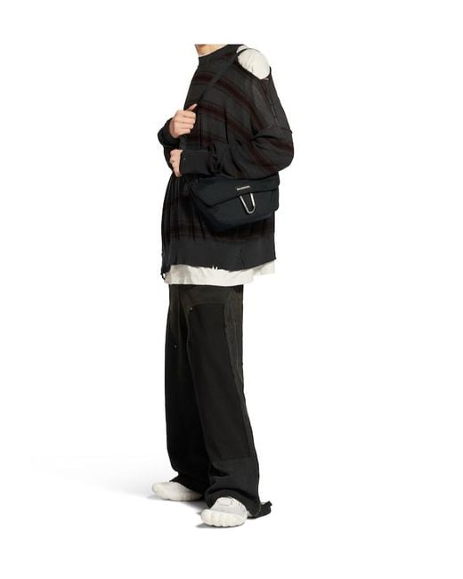 Balenciaga Explorer Flap Messenger Bag Small in Black for Balenciaga Explorer Flap Messenger Bag Small in Black for