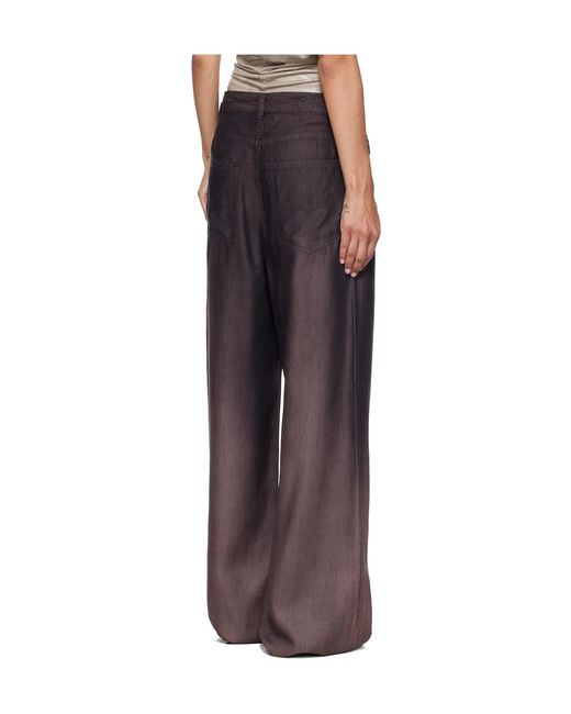 DIESEL Brown D-Sire Wide-Leg Jeans
