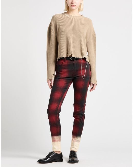 MM6 by Maison Margiela Natural Plain Colour Jumper