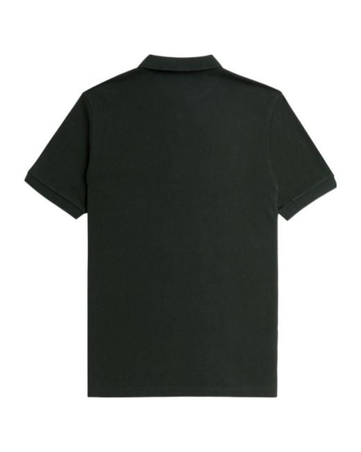 Fred Perry Black Short-Sleeved Polo Shirt for men