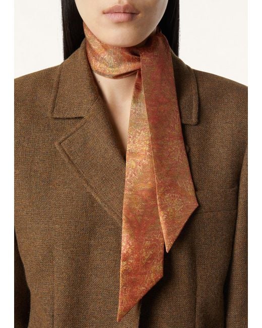 Loro Piana Multicolor Amber Strip Scarf