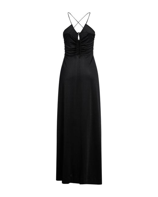 Ganni Black Stretchy Fabric Dress