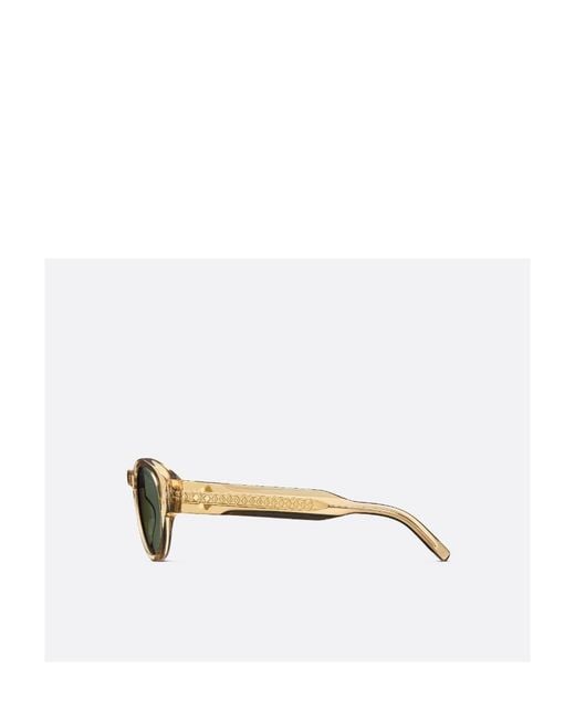 Dior Green Eyewear Round Frame Sunglasses for men