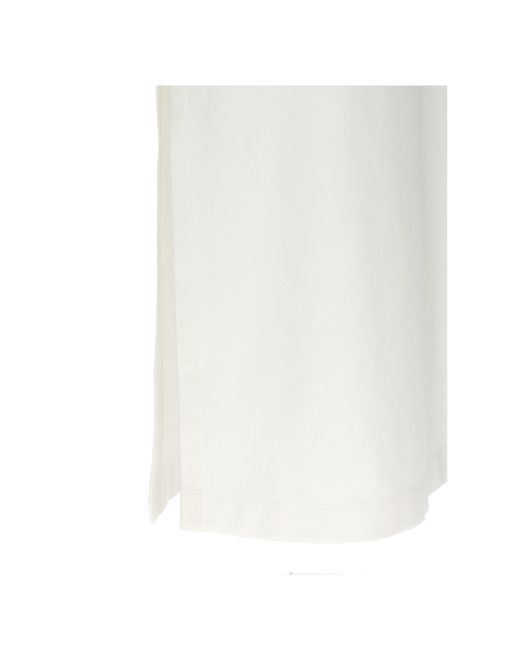 Brunello Cucinelli White Monile Embellished Polo Dress