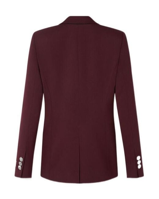 Versace Purple Single-Breasted Blazer
