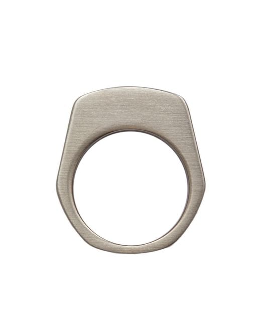Rick Owens Metallic Grill Ring for men