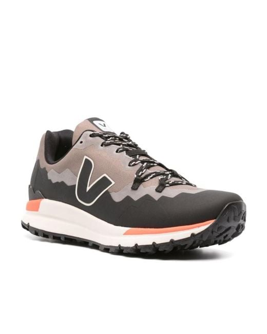 Veja Gray Fitz Roy Trek Shell Lace-Up Sneakers for men