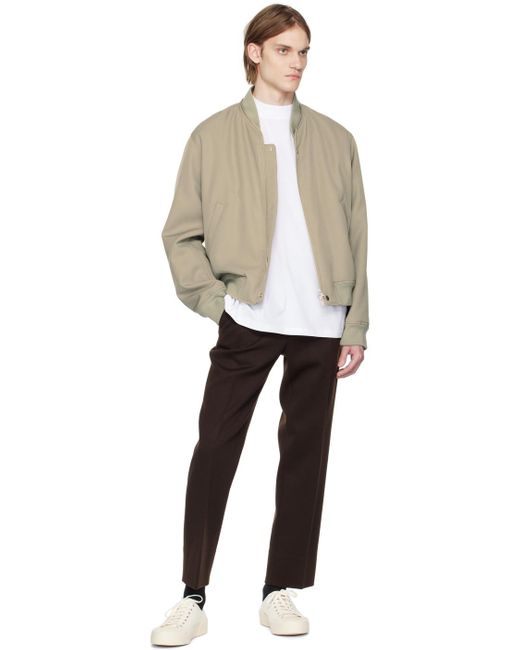 Jil Sander White Mock-Neck T-Shirt for men