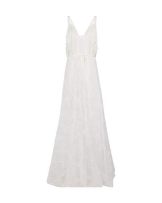 Brock Collection White Talayah Floral Maxi Dress