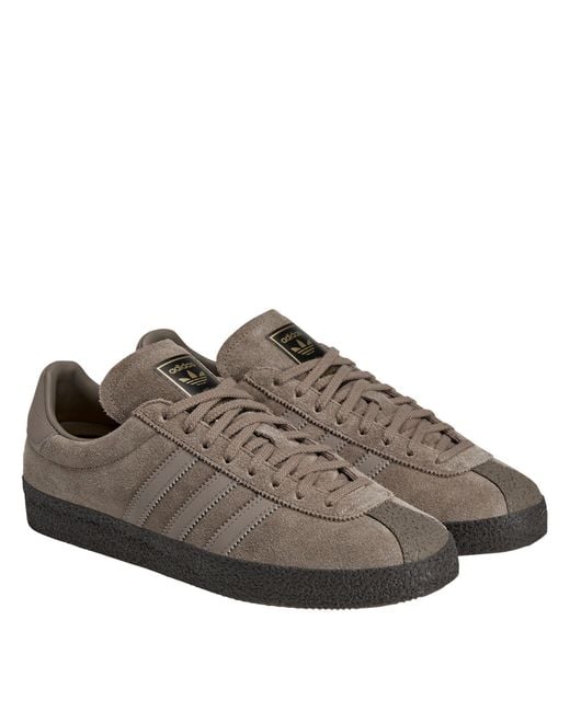 Adidas Brown Solid Low-Top Trainers for men