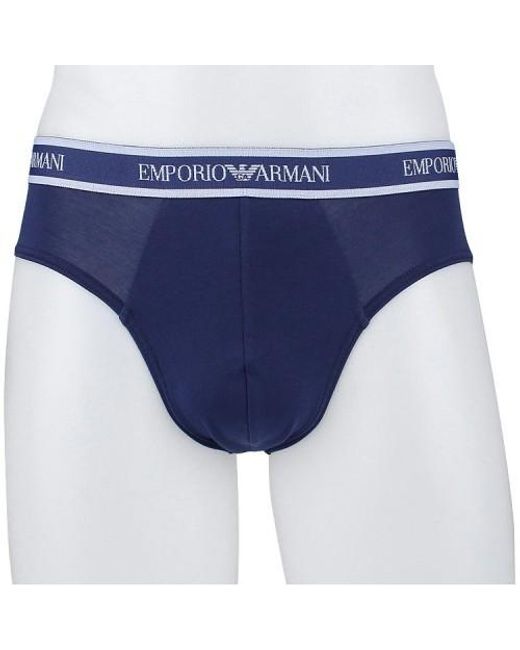 Emporio Armani Blue Logo Underwear Two-Piece Set for men