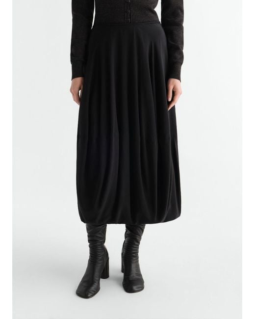 Lemaire Black Balloon Skirt